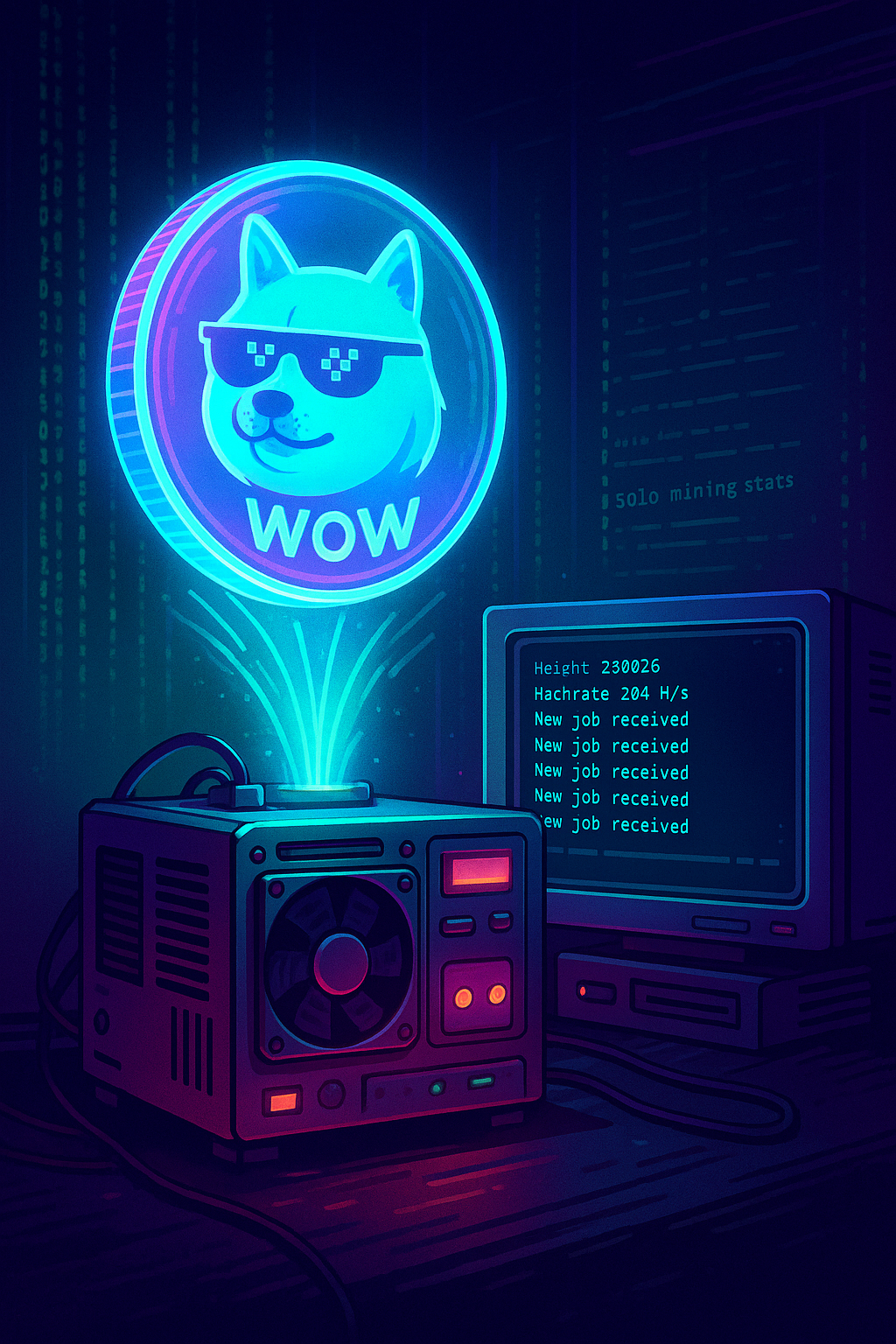 wownero mining mega server image